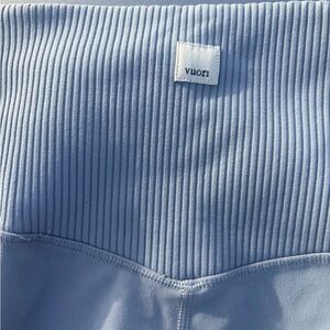 Vuori Kids Light Blue Ribbed Leggings